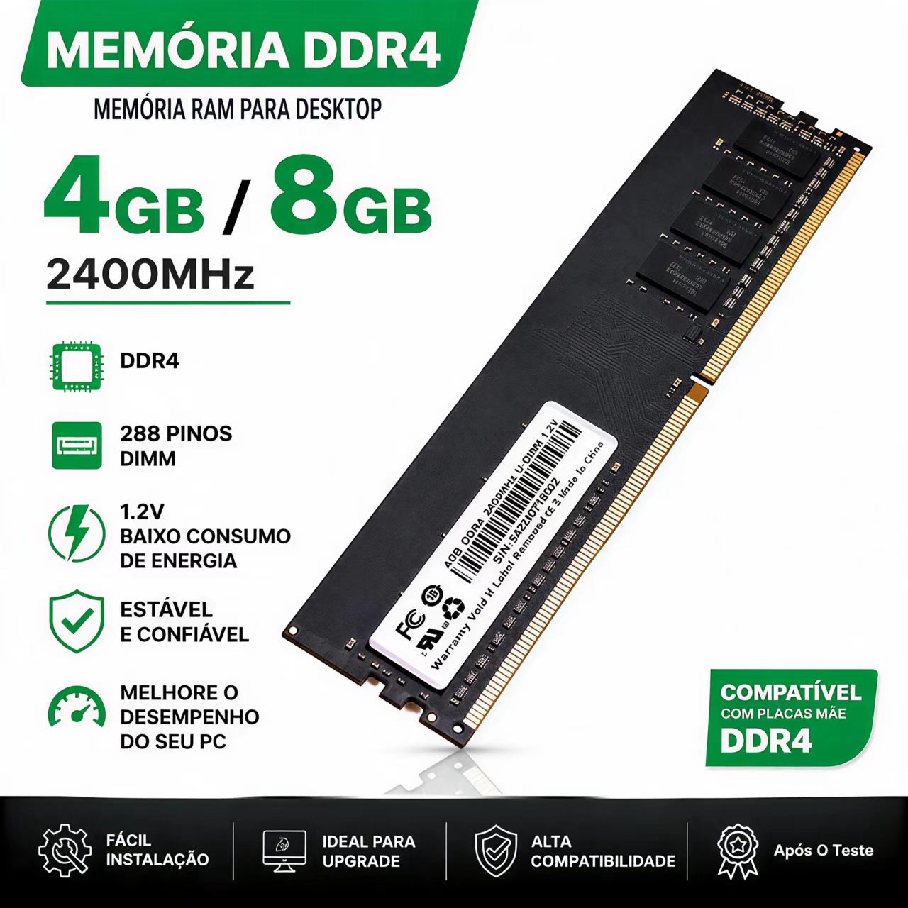 Ddr4 3200 16Gb - DDR4 RAM 4GB 8GB 2400MHz Desktop
